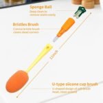 3 In 1 Bottle Brush Orange Foam