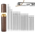 Sewing Needles Set with Wooden Case 30pc