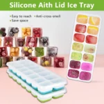 Ice Tray With Lid 2pc