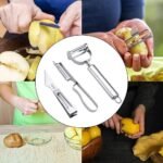 3 In 1 Peeler Set Steel