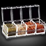 4 Grid Acrylic Spice Jar