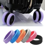 Suitcase Wheel Protector Silicone Travel Luggage Wheel Cover 8pc