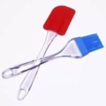 Silicone Spatula Scrapper and Silicone Oil Brush 2pc Set