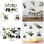 Panda Wall Sticker Set 2 Big, 2 Medium, 2 Small