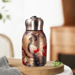 300ml Printed Steel Mini Water Bottle Random Colour