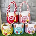 Diwali Jute Basket Random Colour And Design